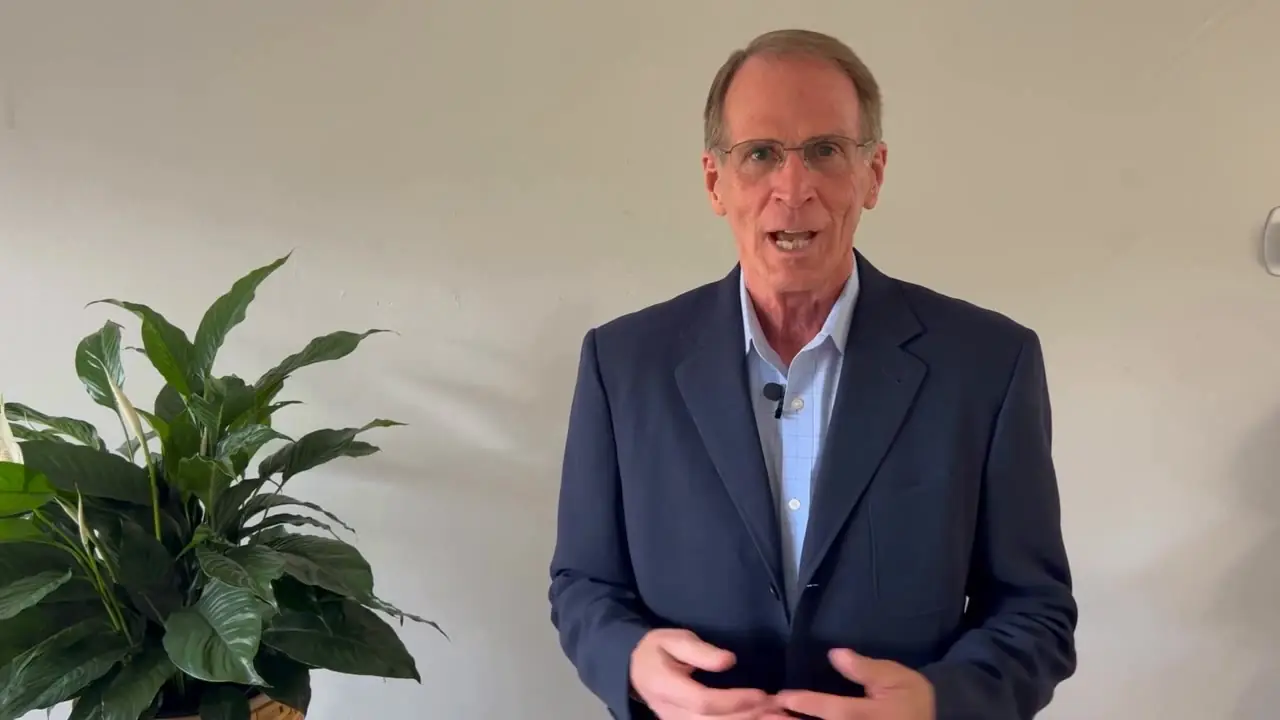 Doug Hewitt, owner of Rug Pad Wizard, speaking to the camera about the Pet Barrier rug pad